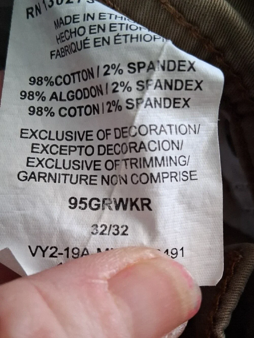 Wrangler durable chinos